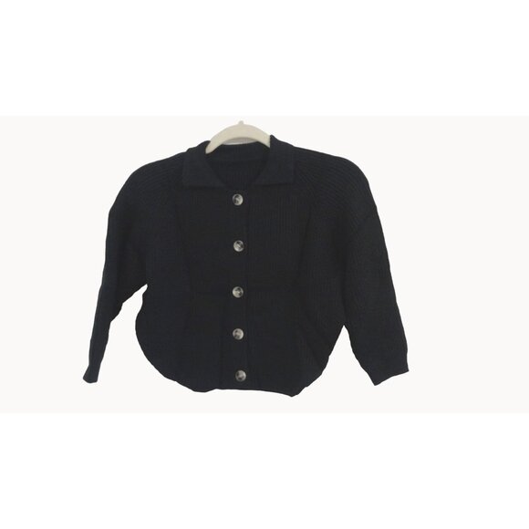 Meikulo Other - Meikulo Boy's Cardigan Sweater Black Split Sides Size 4-6